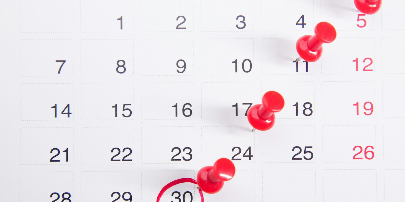 A calendar with a move out date circled
